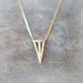 3D Triangle Necklace