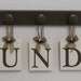 Laundry Room Wall Decor includes Wooden 9 Peg Hanger and LAUNDRY, Washboard and Bucket in Chocolate Brown