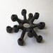 Vintage Retro 1950s atomic cast iron tapered candle holder