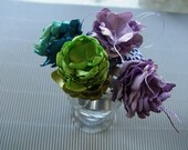 OOAK rings from "Flowers from my garden" series