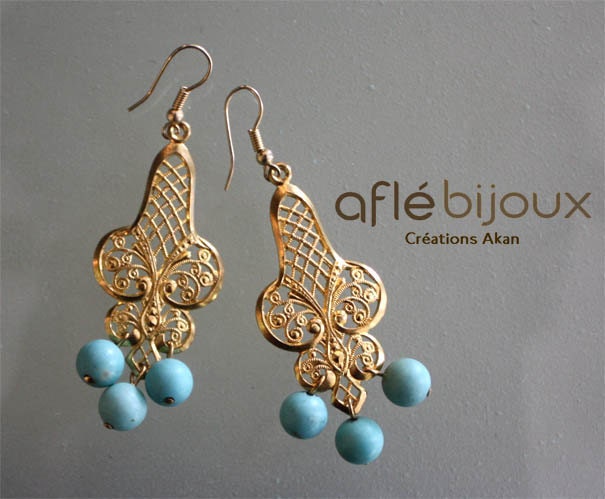 Aflé Bijoux Wedding Collection - Filigrane Earrings - Something blue
