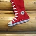 Christmas Stocking- High Top shoes-Cherry Red