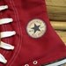 Christmas Stocking- High Top shoes-Cherry Red
