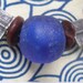 African Recycled Glass & Seed Blue Eye Necklace by Fianaturals on Etsy