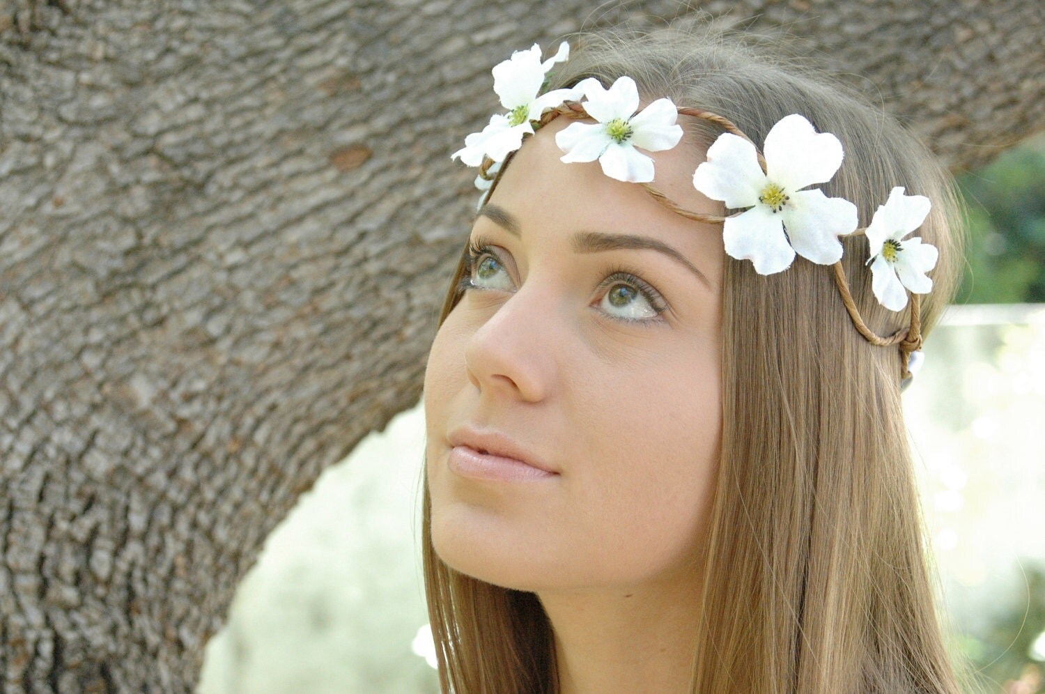 bridal hair wreath