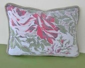Vintage Rose Floral Pillow Cover