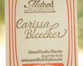 Art Deco Business Cards