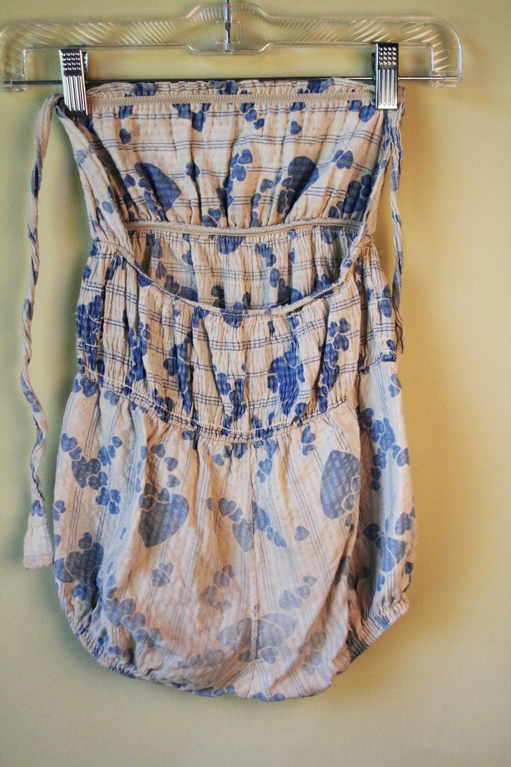 1950's Blue Heart Bathing Suit