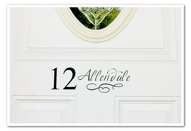 Custom Home Front Door or Mailbox Label