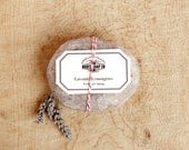 Lavender Lemongrass Soap Round / Handcrafted Soap, Cold Process Soap / Facial Soap