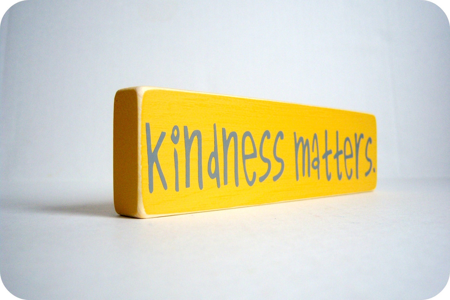 Kindness Matters. Wood Block Decor.