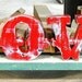 Stripped and weathered LOVE