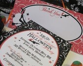 Halloween Invitation and Matching Thank You - Printable Halloween - Frightfully Delightful Halloween