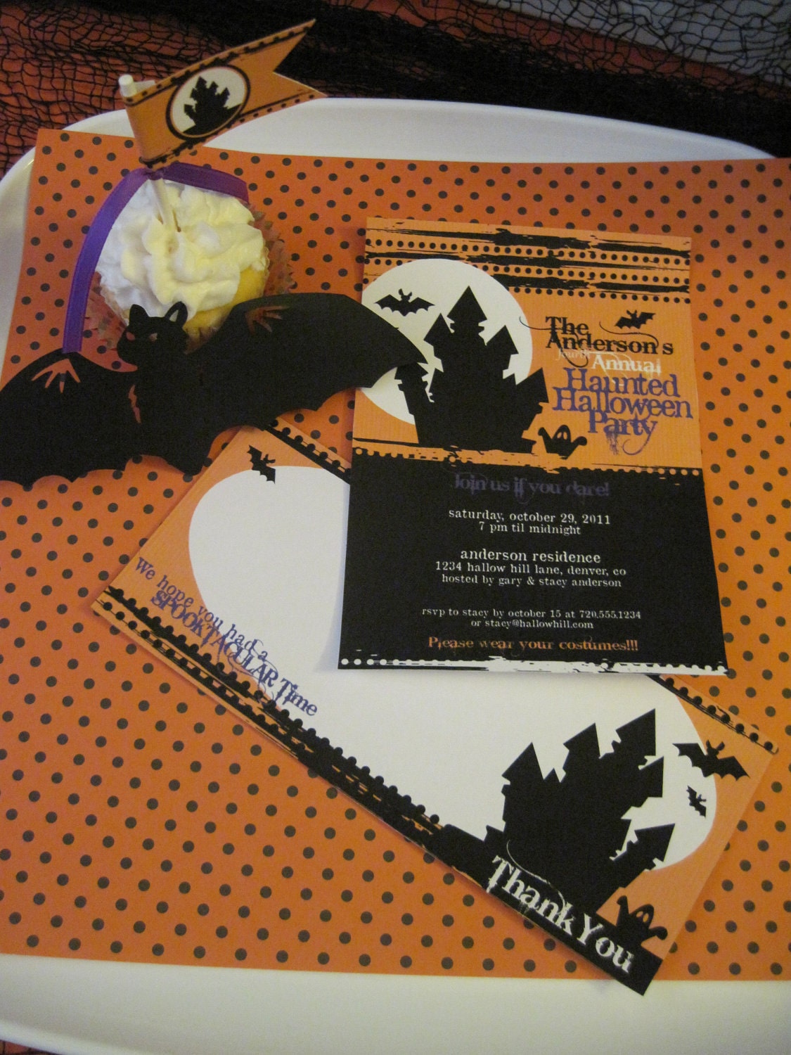 Halloween Invitation and Thank You - Haunted Halloween Collection