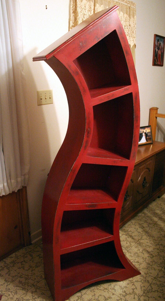 FREE SHIPPING,Handmade 6FT Distressed Red
