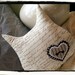 Owl with Mustache - Plushie Pillow Brown