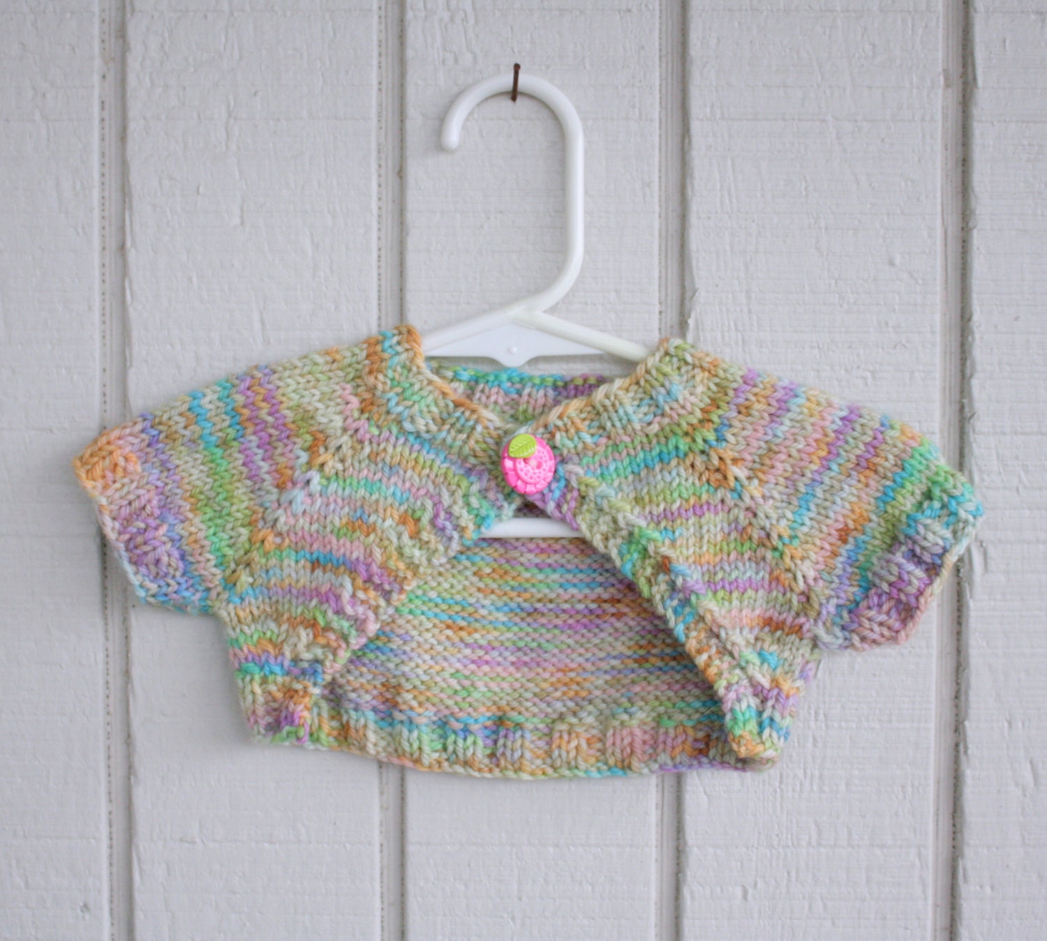 SALE Knit Shrug Cardigan Sweater for little girl 0 to 6 months