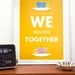 Valentine print tea poster Quote art - Stig LIndberg - We Belong Together A4