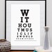 Music print, Typography art print , eyechart, poster, black and white, quote, Without music life would be a mistake A3 or A4 choose color