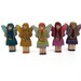 Quintet of Fairies - Wood Toys - Woodland Fairy Toys