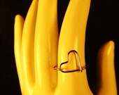 Mini Sideways Heart Ring - 14kt Gold Fill