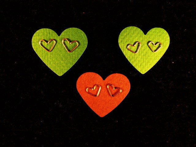 Double Hearts Earrings - 14kt Gold Fill