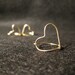 Double Hearts 14kt Gold Filled Large Heart Ring - made to size