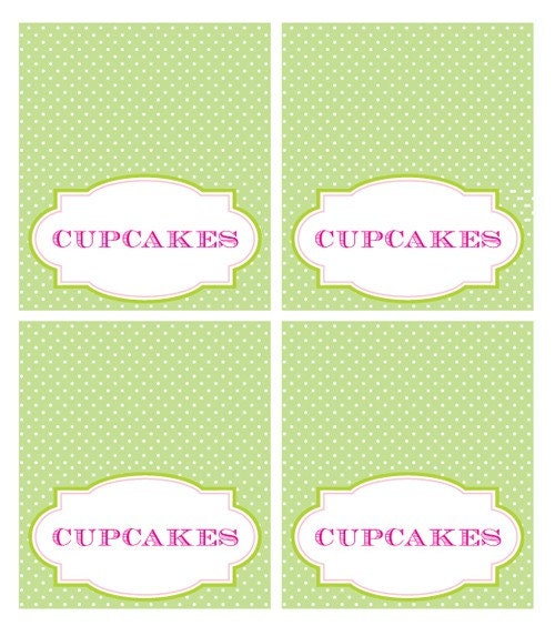 PRINTABLE Mini Dots Personalized Tented Card