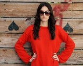 Red Short Dress/Tunic, Handmade: Pomme, Summer Collection
