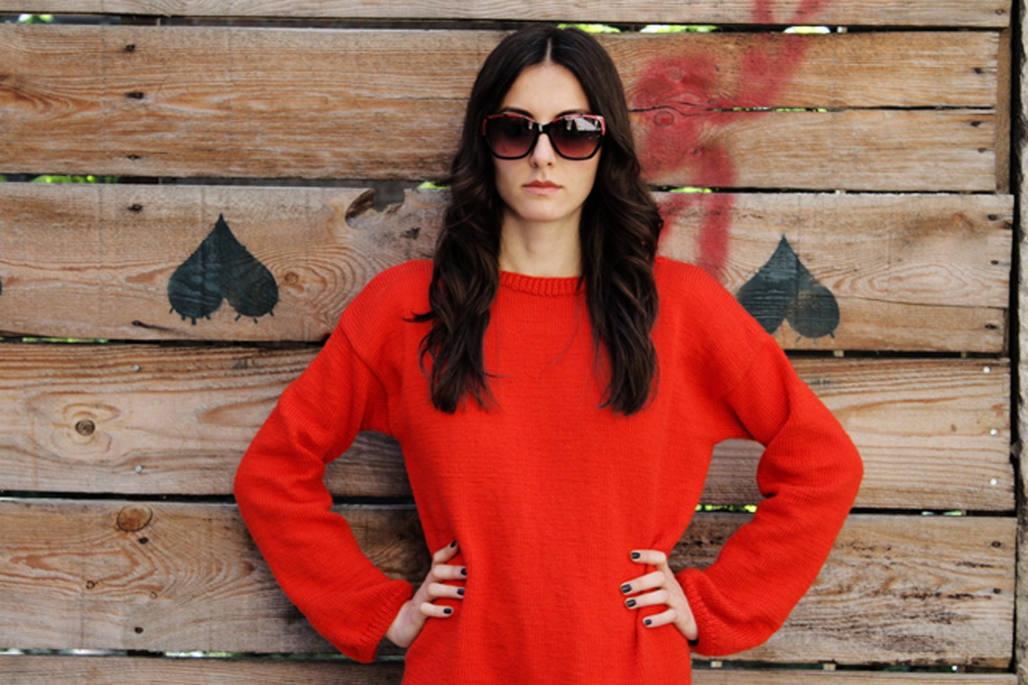 Red Short Dress/Tunic, Handmade: Pomme, Summer Collection