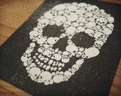 Skull of Skulls Art Print / Silkscreen Print 8 x 10