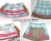 INSTANT DOWNLOAD Londyn Apron Skirt Boutique Style PDF Sewing Pattern Includes Sizes Newborn up to 14