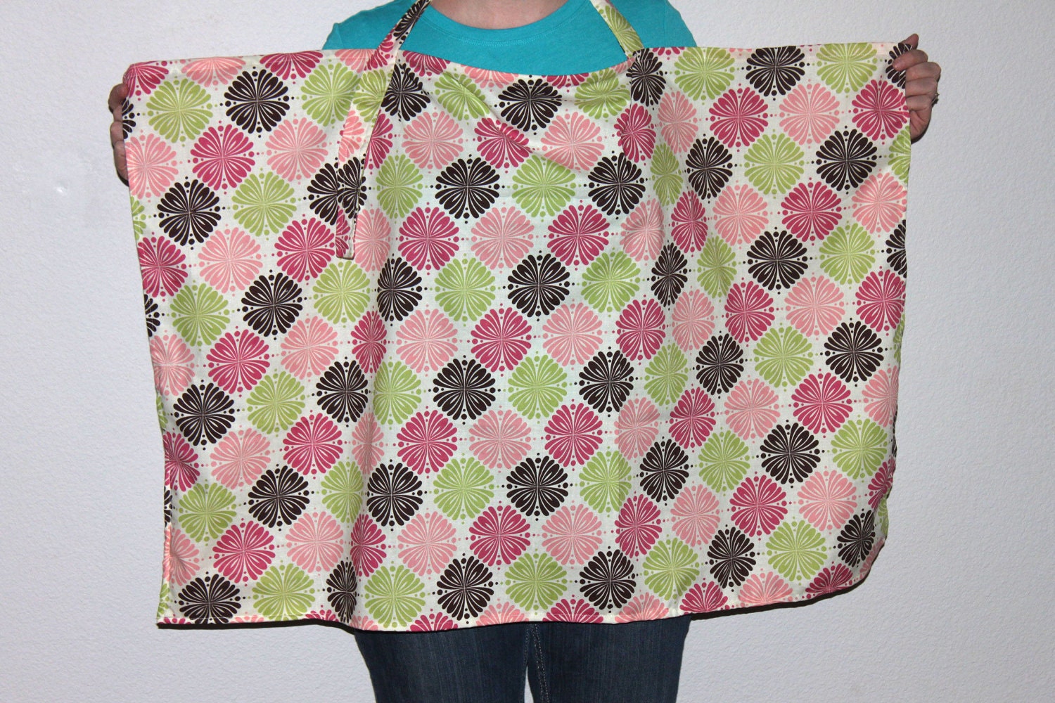 INSTANT DOWNLOAD Nursing Cover with 2 neck strap styles and optional pocket PDF Sewing Pattern