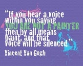 Van Gogh Quote Art Print (8x10) - FREE SHIPPING