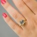Aquamarine ring - March Birthstone Ring - Gemstone Ring - Bezel Set ring - Stackable ring - Gold ring - Mother's Day Gift