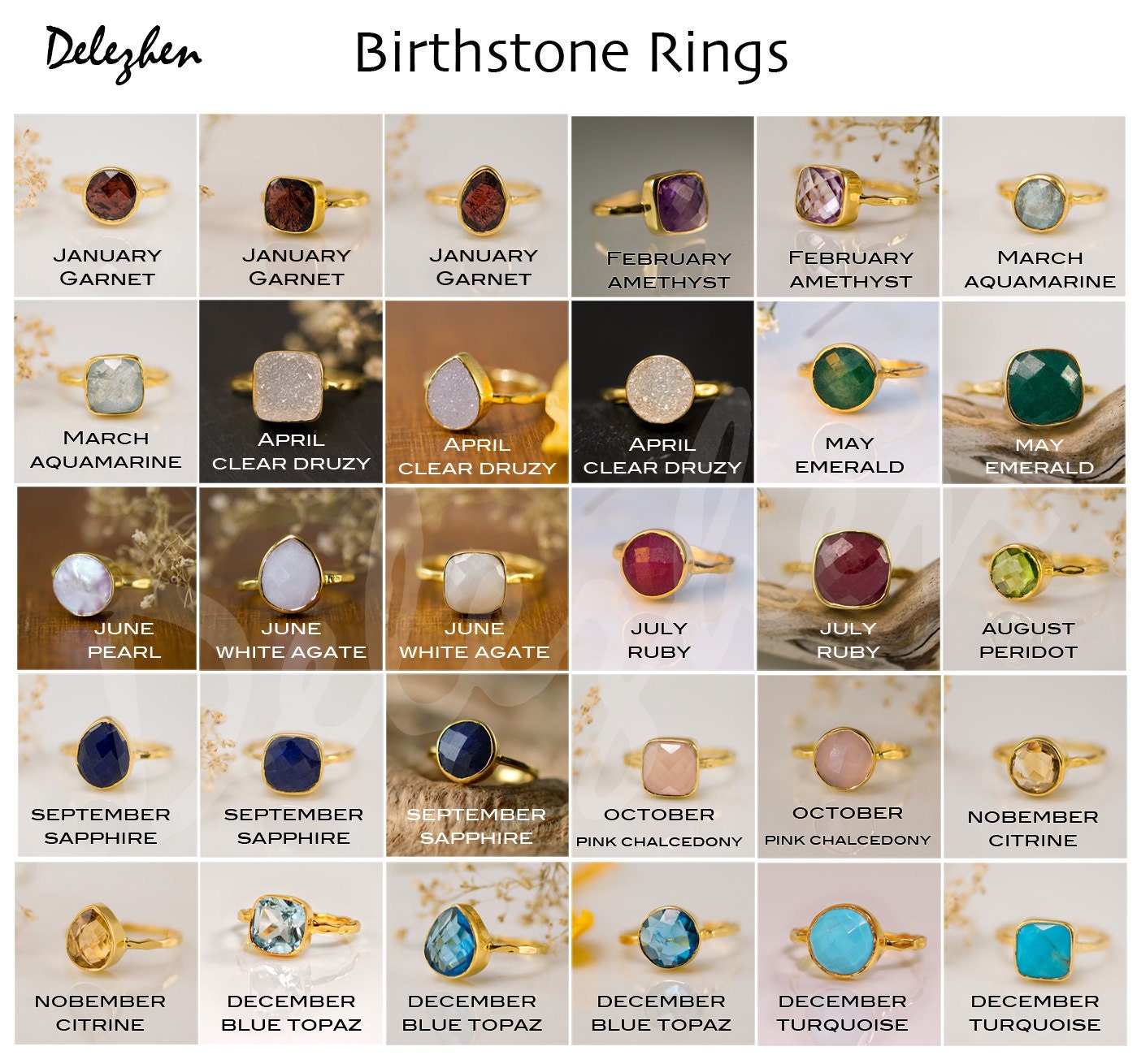 Chrysoprase Ring - Gemstone Ring - Gold Ring - Bezel Ring - Stackable Ring Mother's Day Gift