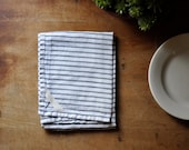 DISH TOWEL - linen black stripe