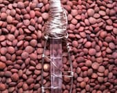 Lemurian Seed Crystal Quartz Point Sterling Silver Pendent