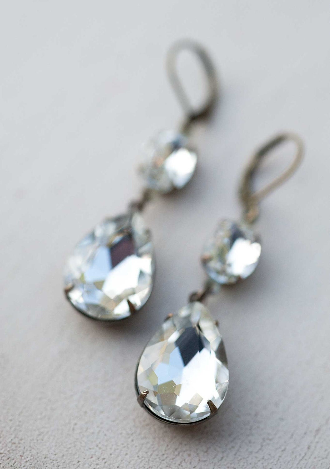 Vintage Bridal Jewelry - Vintage Earrings - Estate Style Jewelry - Victorian charm