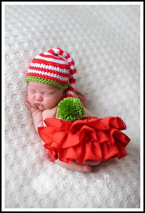 Baby Hat- Baby Christmas Hat- Christmas Holiday Stocking Hat