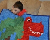 T-Rex Quilt Pattern (3 sizes) - PDF