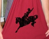 Mens Scarf or Womens Scarf - Cowboy Rodeo Rider Jersey Scarf - 2 Colors Available - Gift Friendly
