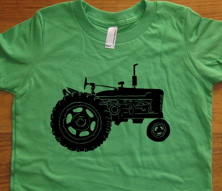 Tractor shirt - Kids Shirt - Farm Shirt - 7 Colors Available - Sizes 2T, 4T, 6, 8, 10, 12 - Gift Friendly