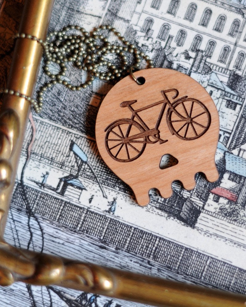 Skull Bicycle Necklace