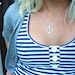 anchor necklace sterling silver anchor pendant with heart detail delicate nautical jewelry