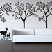 Wall Decal - Urban Forest decal removable matte wall stickers 90" x 187 1/2"  Tree Wall Decals