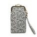 Black roses iPhone kisslock clutch