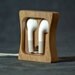 Walnut "Oh Face" Earbud Holder