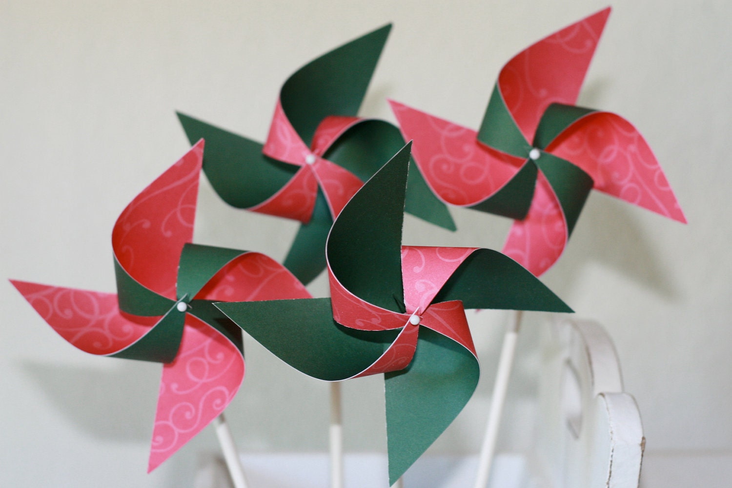Holiday Party favor Pinwheels -12 Mini Pinwheels (Custom orders welcomed) Il_170x135