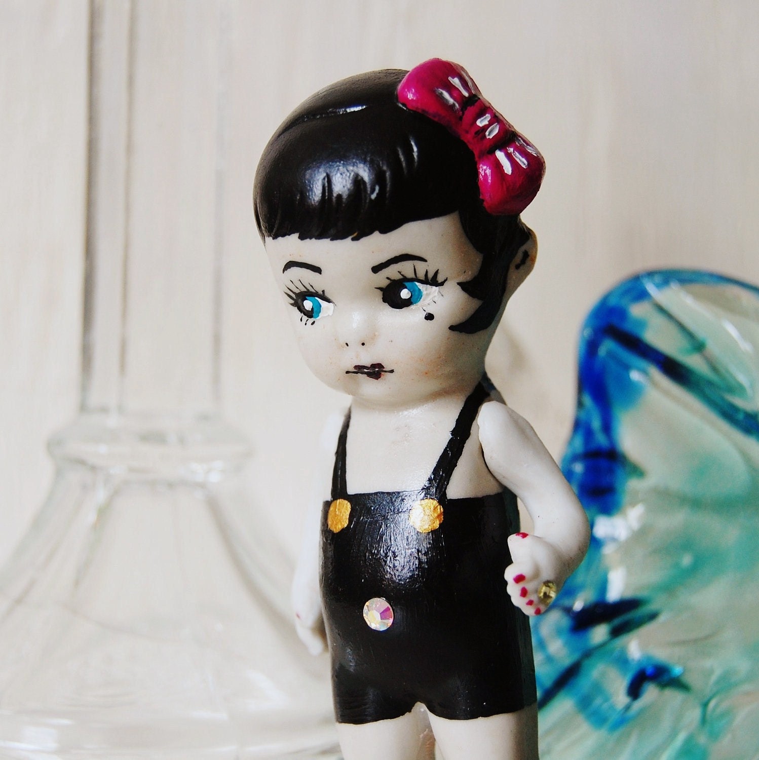 Sadie the Sinister Swimmer, Antique and Upcycled